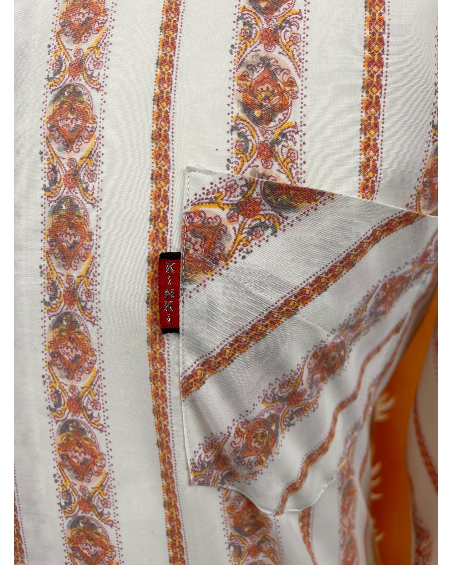 Vintage 1960’s 1970’s Beagle Collar Psychedelic Shirt