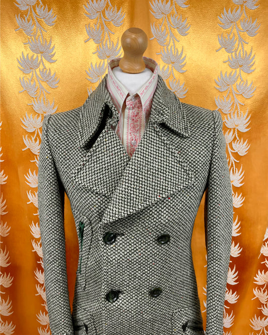Vintage 1960’s 1970’s Wool Regency Collar Driver’s Coat