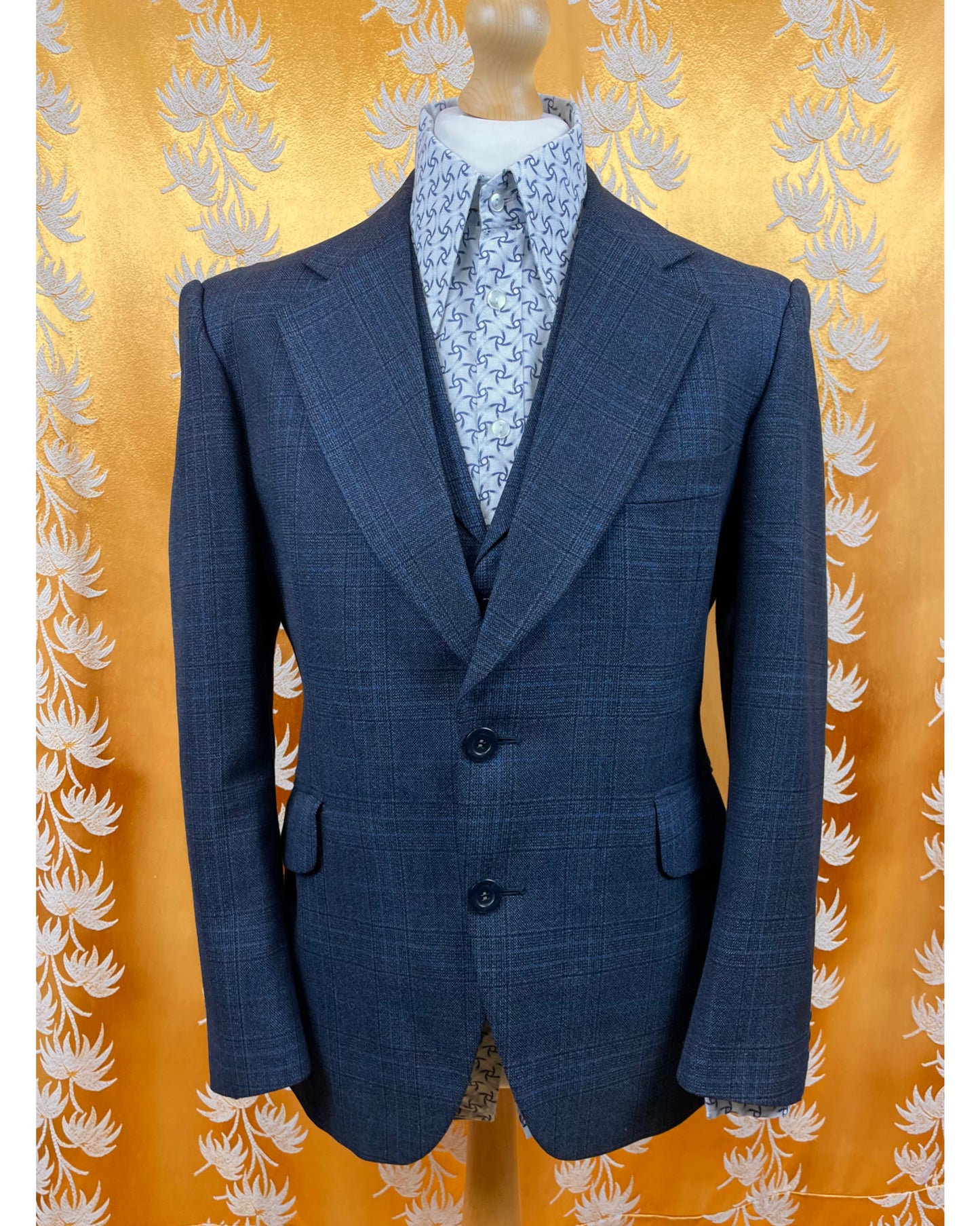 Vintage 1970’s Men’s Three Piece Flared Suit by Alexandre