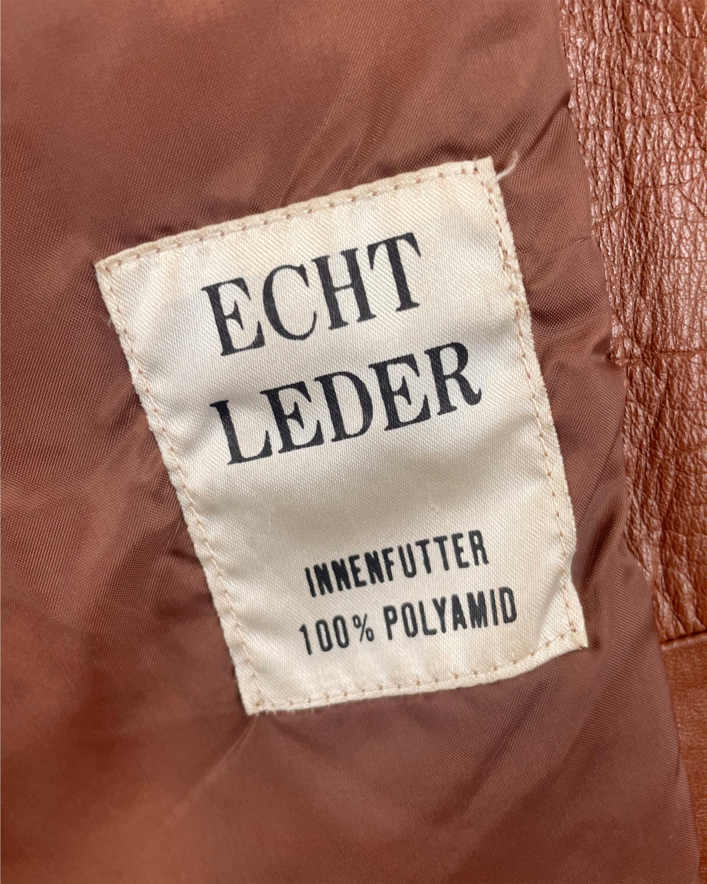Vintage 1970’s Dagger Collar Leather Jacket by Echt Leder