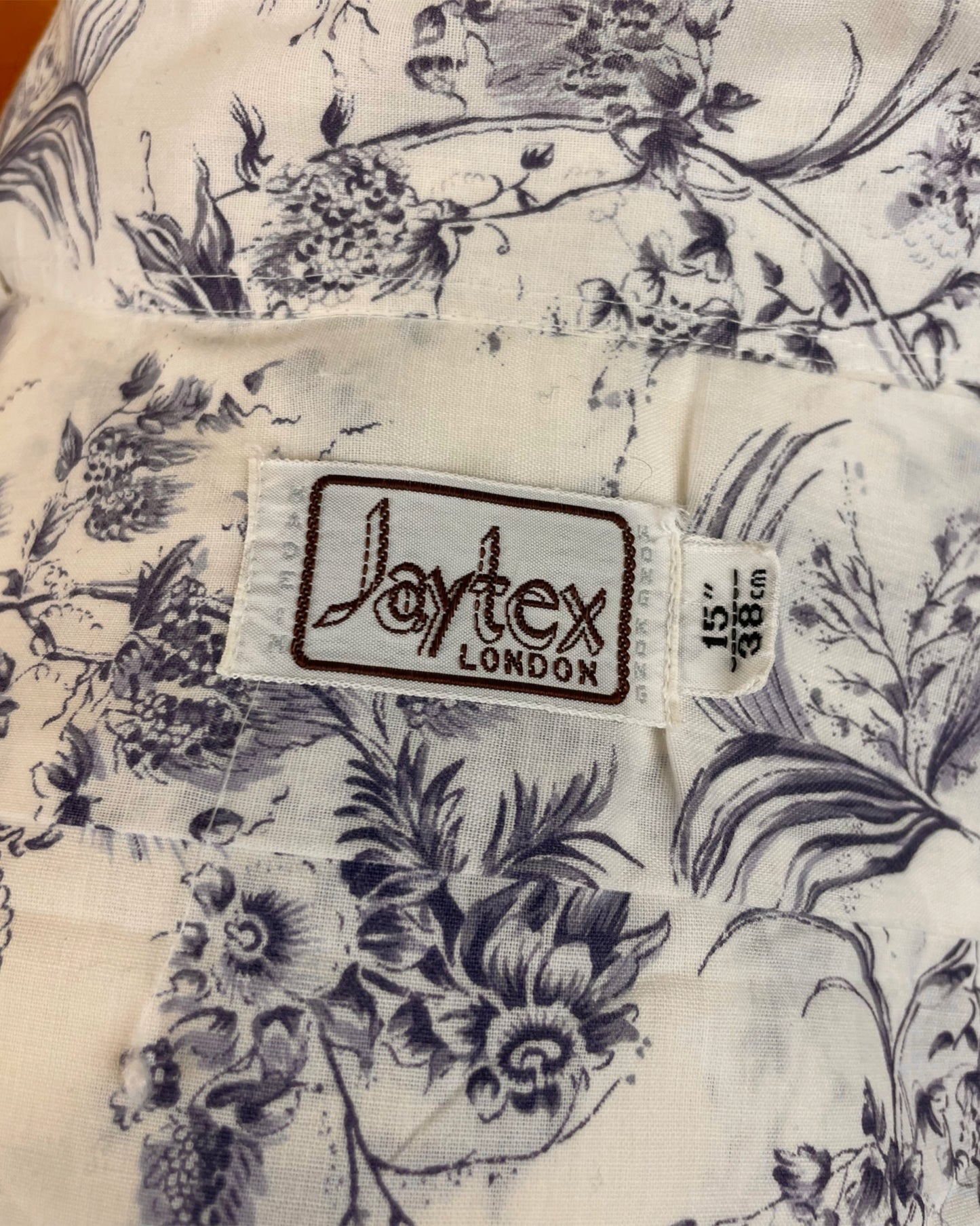 Vintage 1960’s 1970’s Dagger Collar Floral Shirt by Jaytex