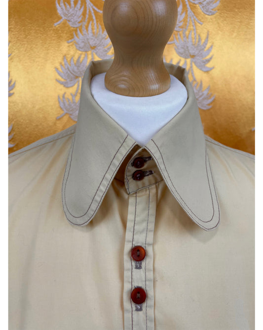 Vintage 1960’s 1970’s Beagle Collar Shirt by Hugo Mann