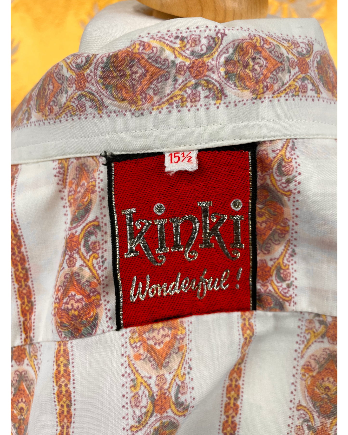 Vintage 1960’s 1970’s Beagle Collar Psychedelic Shirt