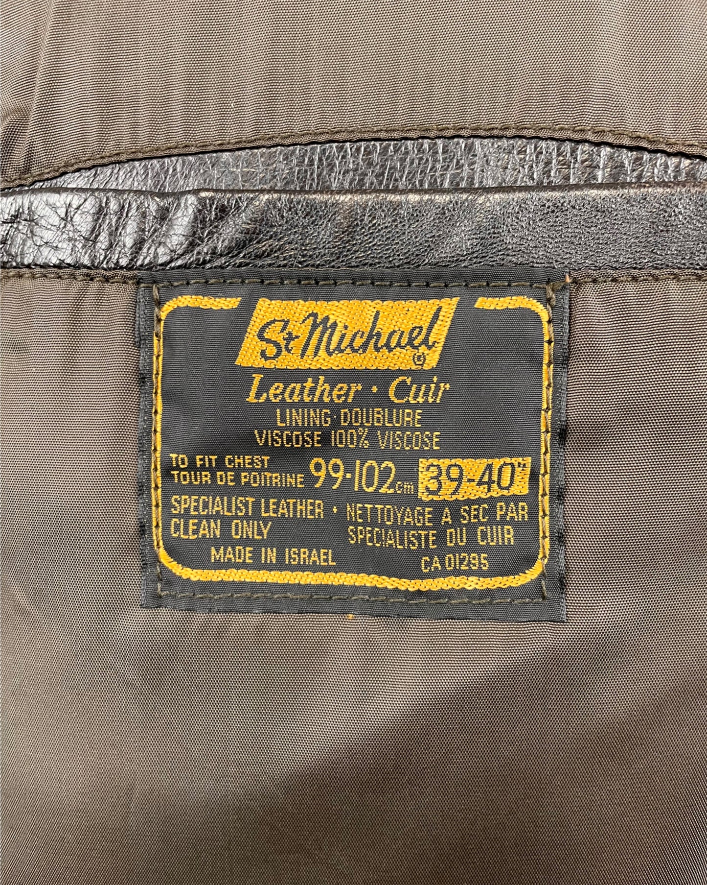 Vintage 1970’s Leather Trench Coat by St Michael