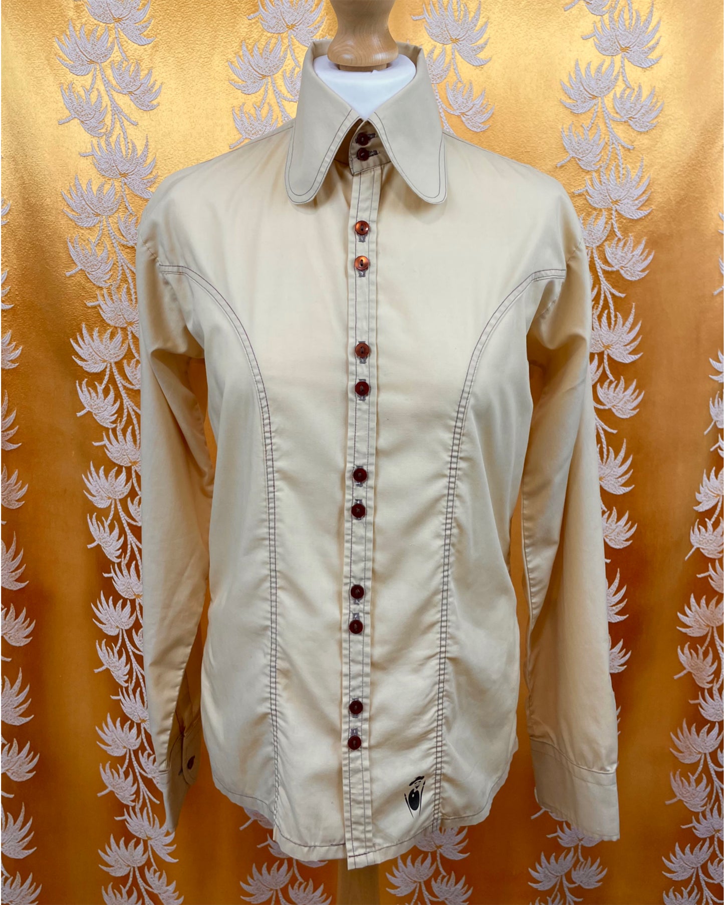 Vintage 1960’s 1970’s Beagle Collar Shirt by Hugo Mann