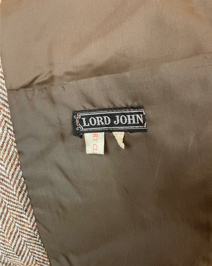 Vintage 1960’s 1970’s Herringbone Tweed Style Blazer by Lord John