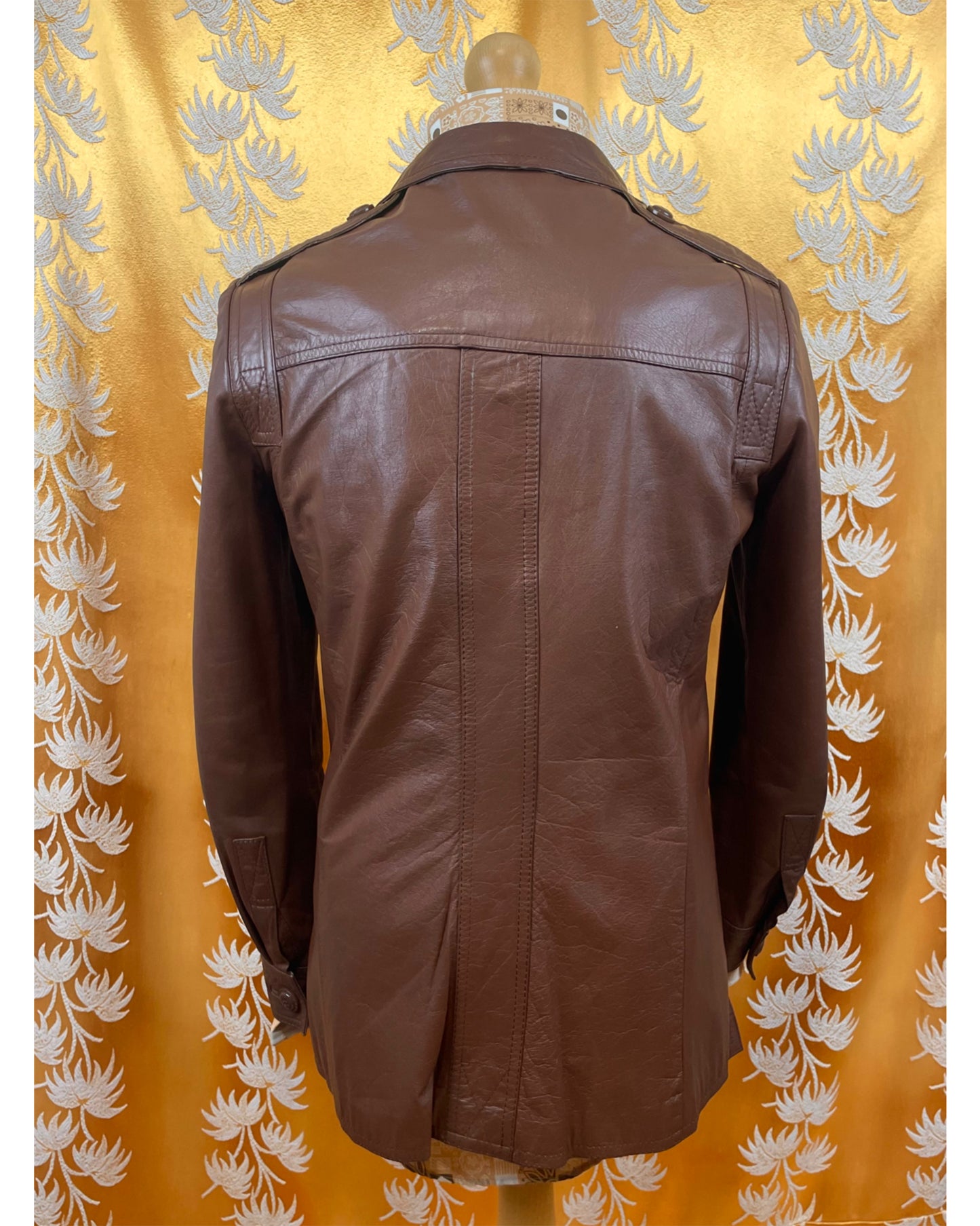 Vintage 1970’s Dagger Collar Leather Jacket by Echt Leder