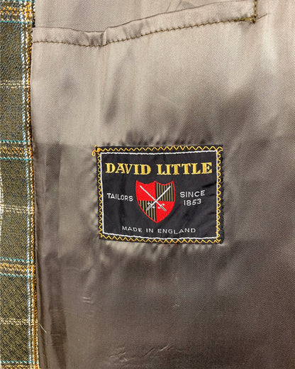 Vintage 1960’s 1970’s Green Plaid Blazer by David Little