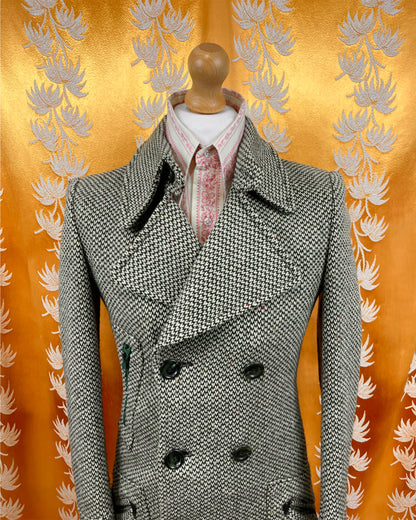 Vintage 1960’s 1970’s Wool Regency Collar Driver’s Coat