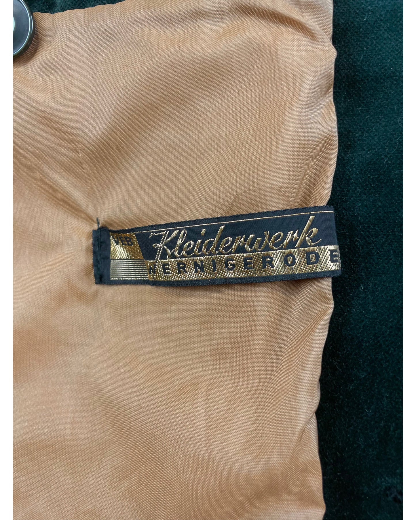 Vintage 1960’s 1970’s Green Velvet Blazer by Kleiderwerk