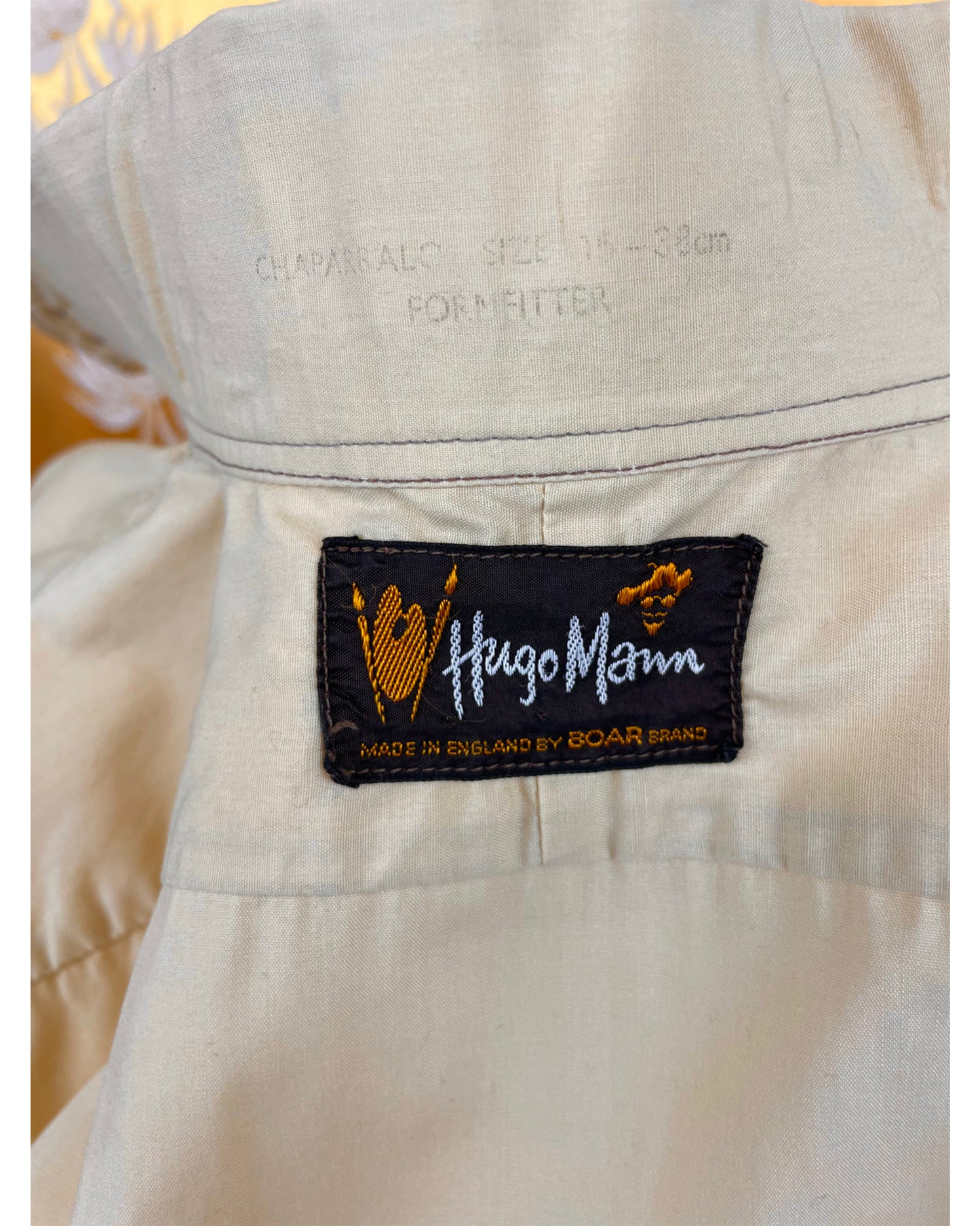 Vintage 1960’s 1970’s Beagle Collar Shirt by Hugo Mann