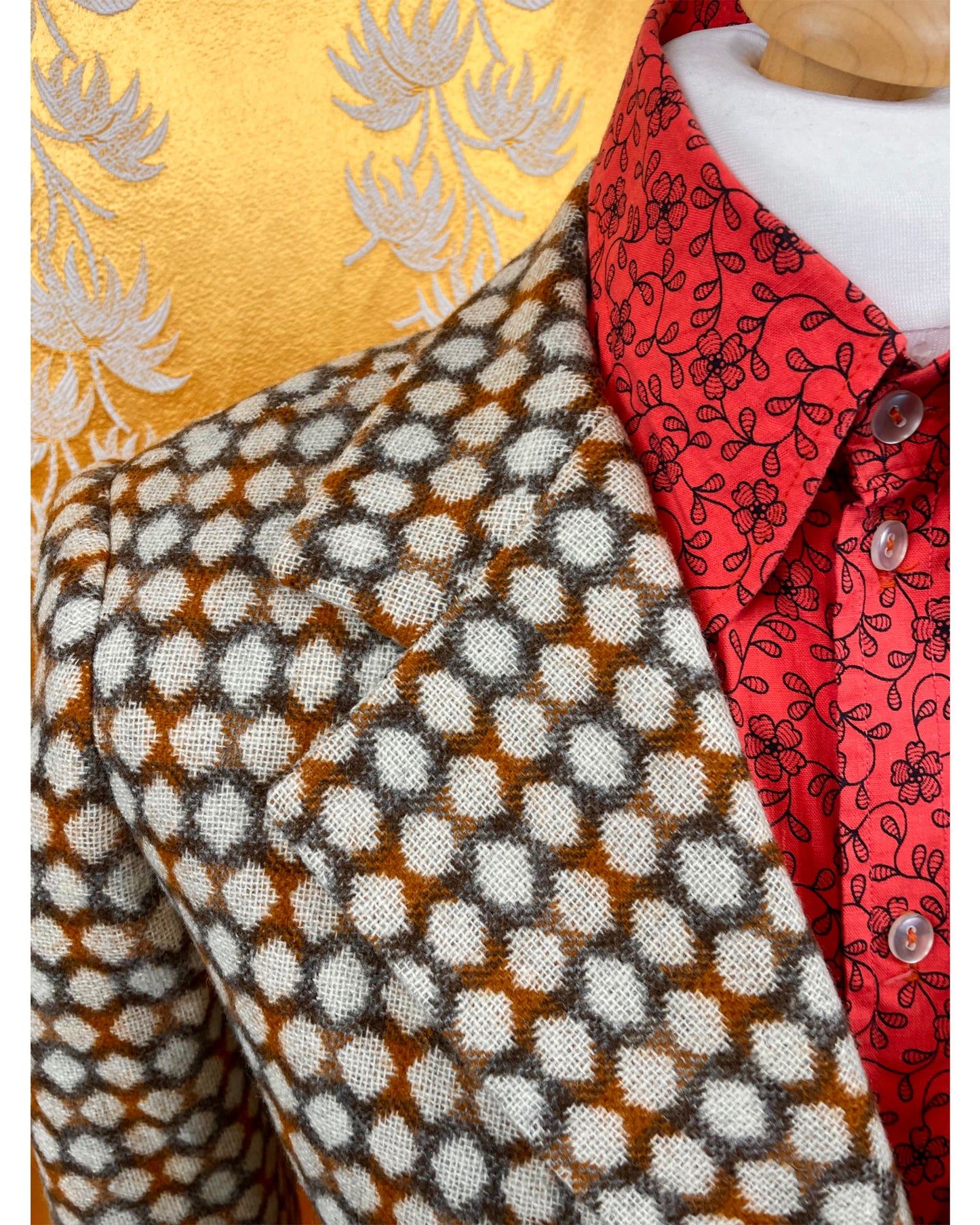 Vintage 1960’s 1970’s Deadstock Psychedelic Mod Blazer by Keller & Fey