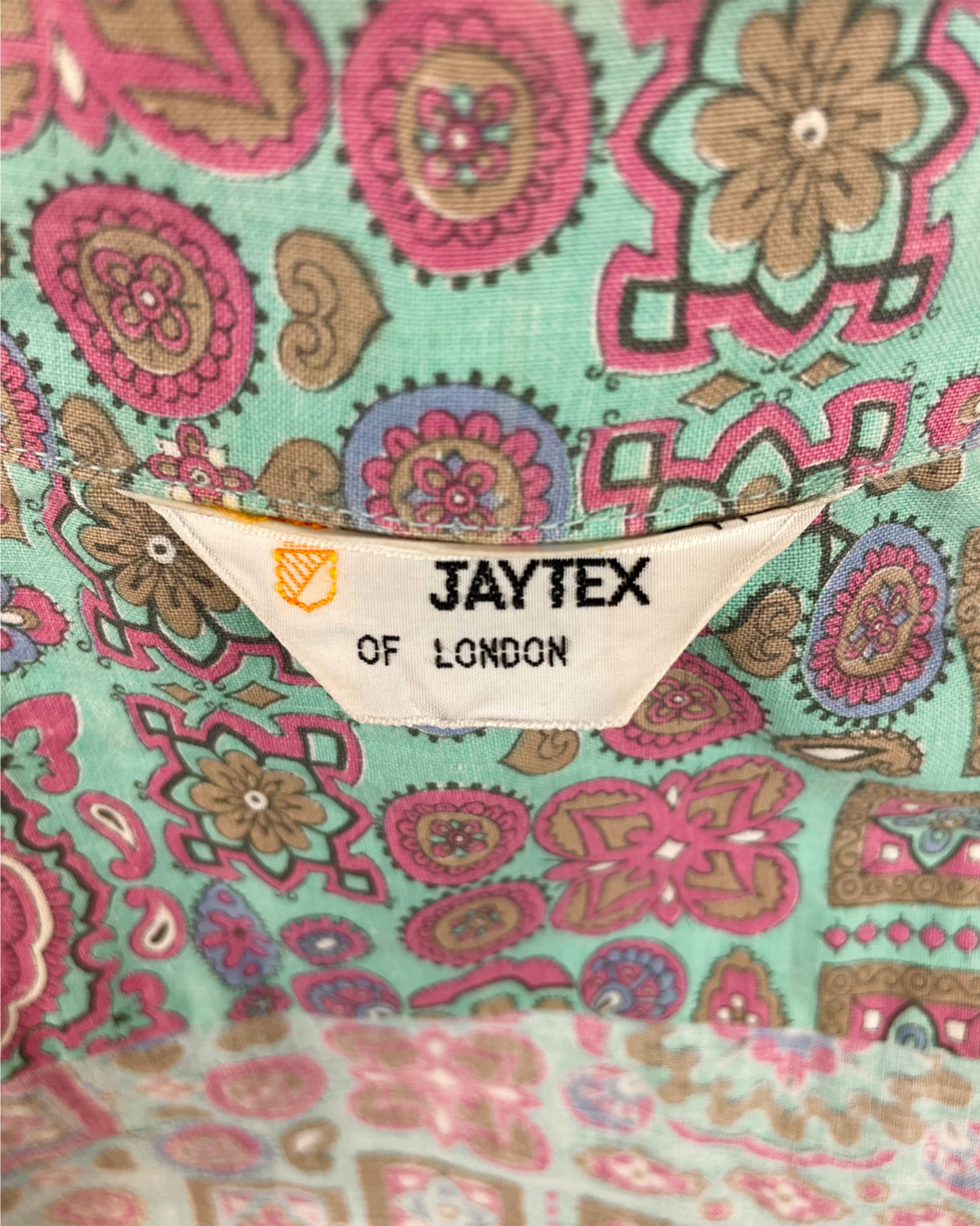 Vintage 1960’s 1970’s Psychedelic Dagger Collar Shirt by Jatex