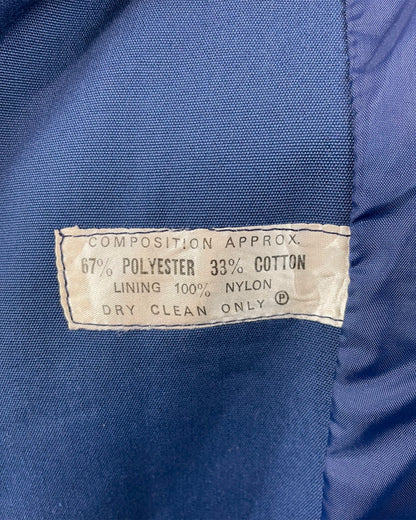 1960s 1970’s Blue Mac Trench Coat by Burton