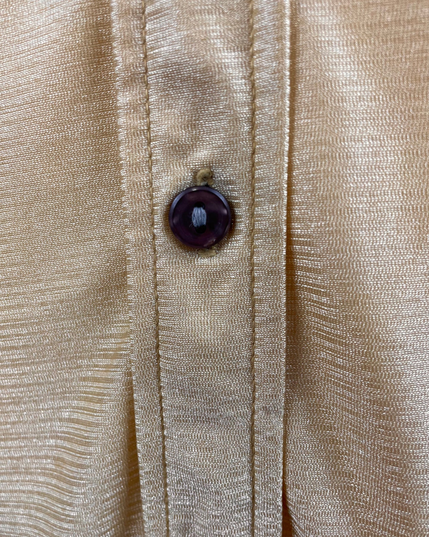 Vintage 1960’s 1970’s Gold Beagle Collar Shirt by Terrow