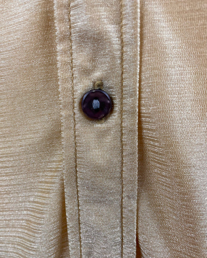Vintage 1960’s 1970’s Gold Beagle Collar Shirt by Terrow