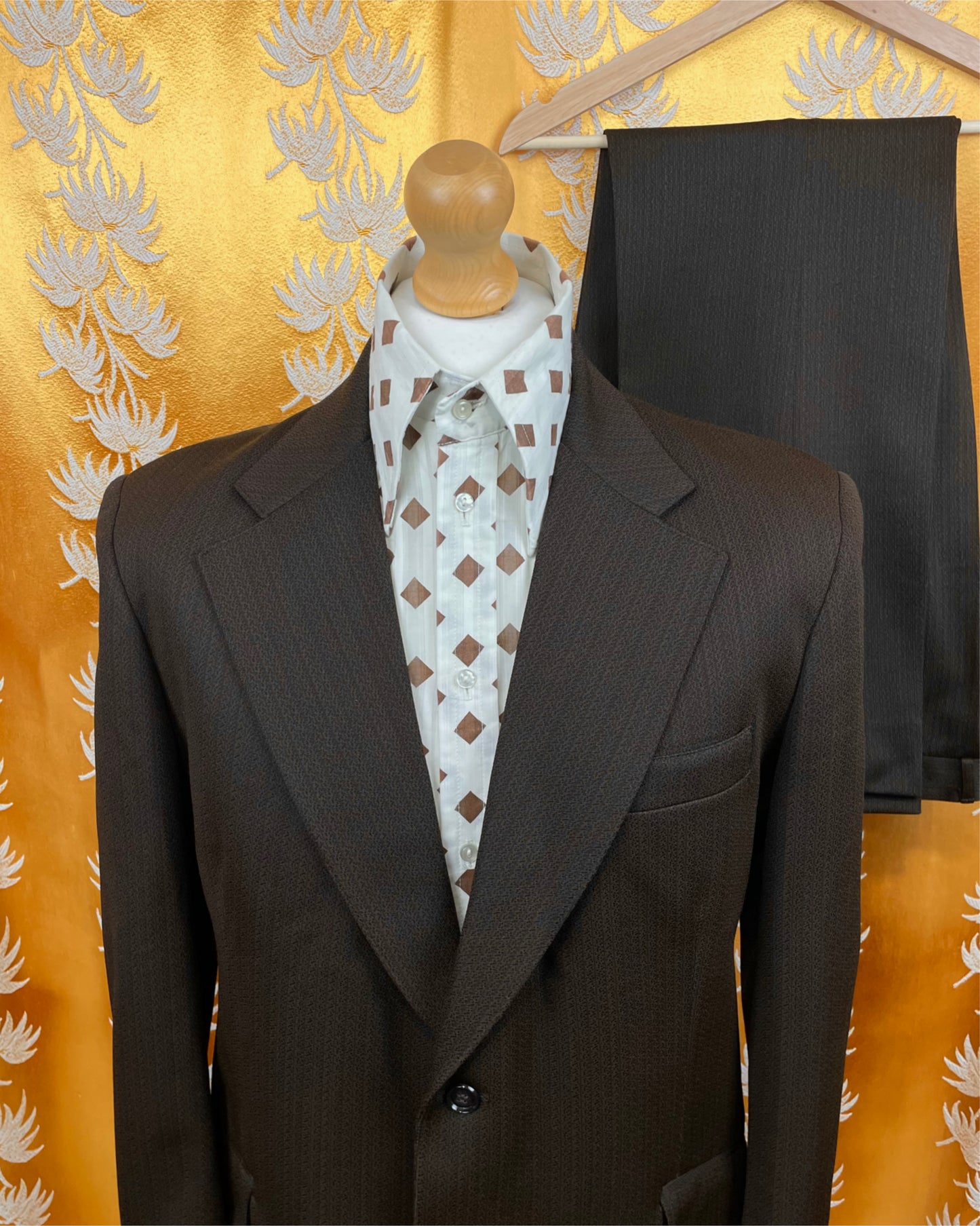 Vintage 1960’s 1970’s Two-Piece Flared Suit by John Collier