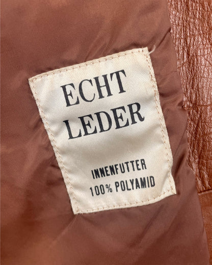 Vintage 1970’s Dagger Collar Leather Jacket by Echt Leder