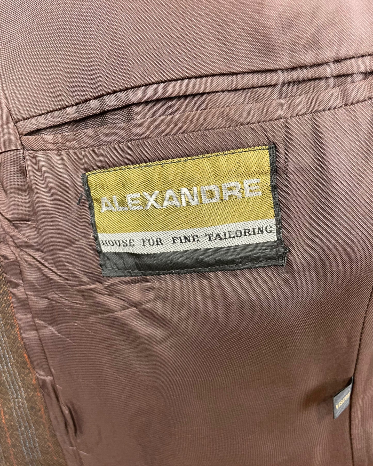 Vintage 1970’s Brown Two Piece Suit by Alexandre