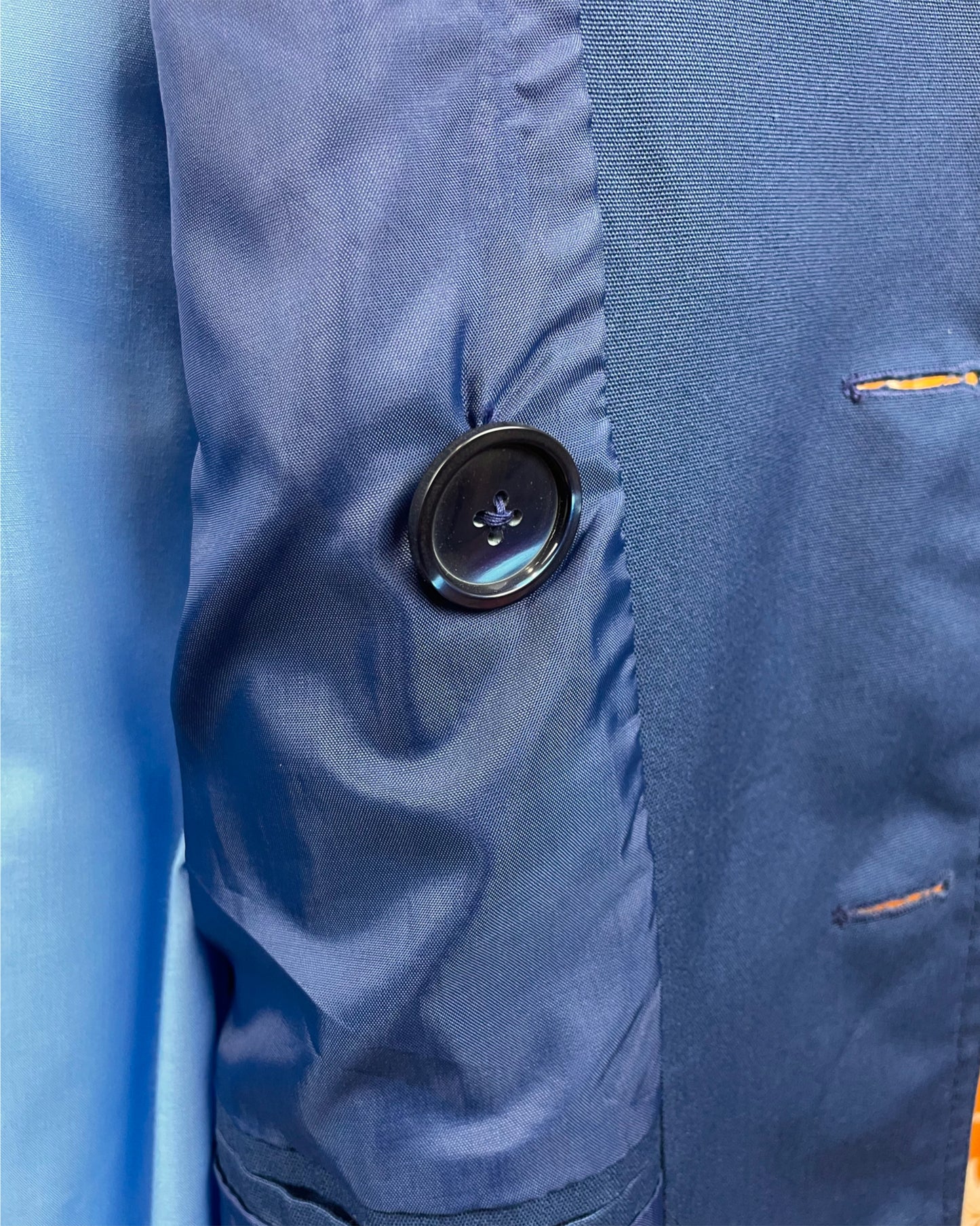 1960s 1970’s Blue Mac Trench Coat by Burton