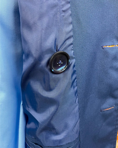 1960s 1970’s Blue Mac Trench Coat by Burton