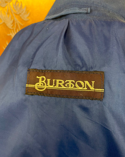 1960s 1970’s Blue Mac Trench Coat by Burton