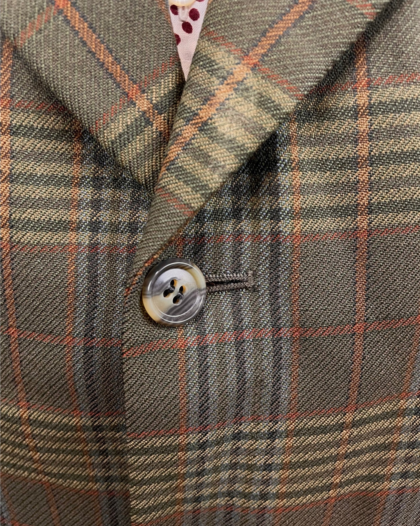 Vintage 1960’s 1970’s Three Button Plaid Blazer by Golden Seal