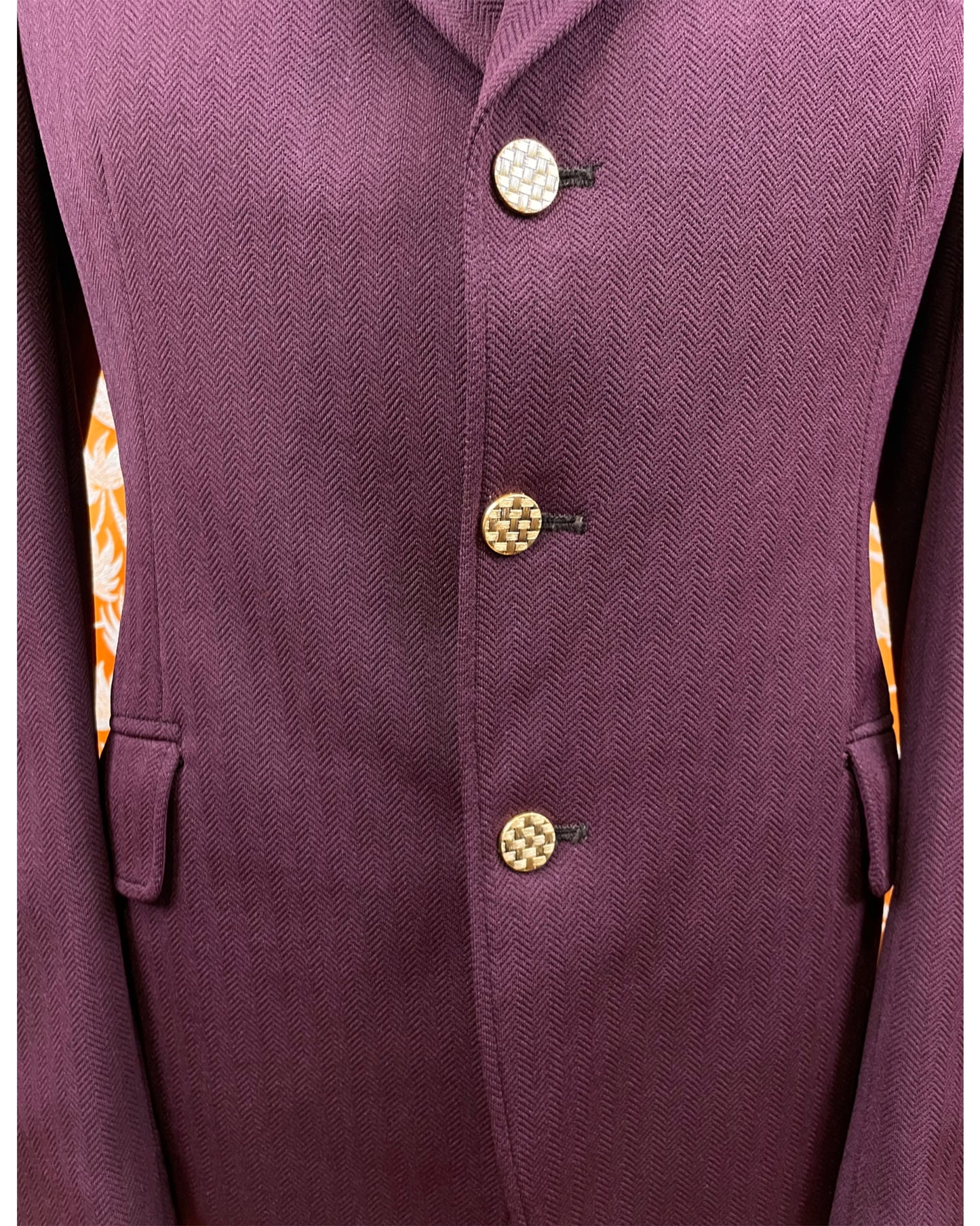 Vintage 1970’s Purple Crimplene Jacket by Kenwear