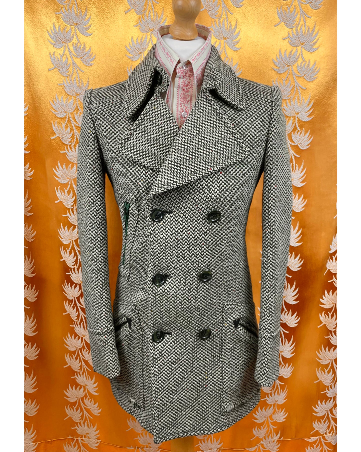 Vintage 1960’s 1970’s Wool Regency Collar Driver’s Coat