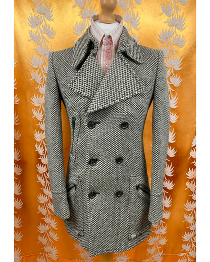 Vintage 1960’s 1970’s Wool Regency Collar Driver’s Coat