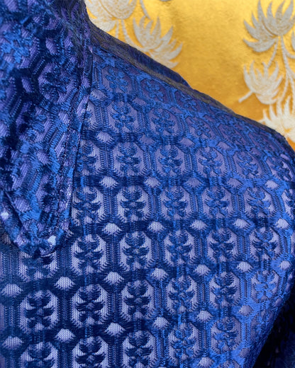 Vintage 1960’s 1970’s Blue Beagle Collar Psychedelic Shirt