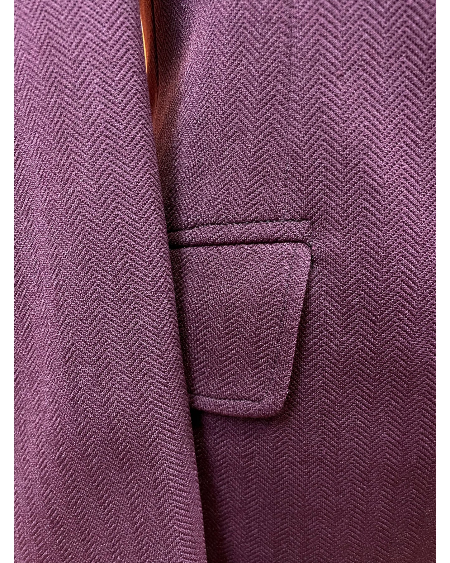Vintage 1970’s Purple Crimplene Jacket by Kenwear