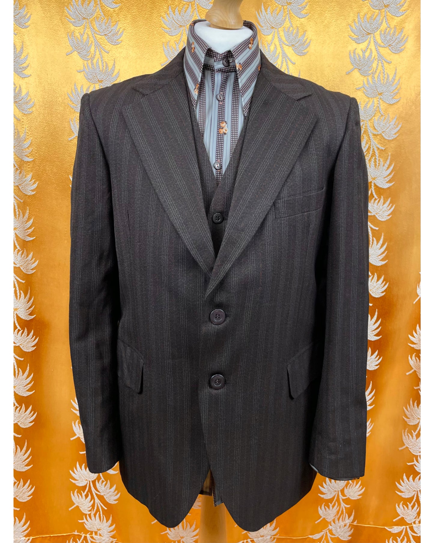 Vintage 1970’s Brown Two Piece Suit by Alexandre
