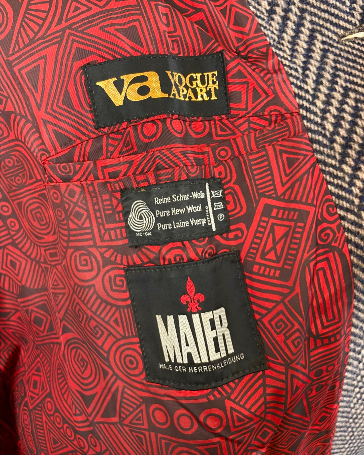 Vintage 1960’s 1970’s Deadstock Mens Wool Trench Coat by Maier