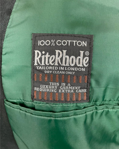 Vintage 1960’s Green Double Breasted Deadstock Velvet Blazer by RiteRhode