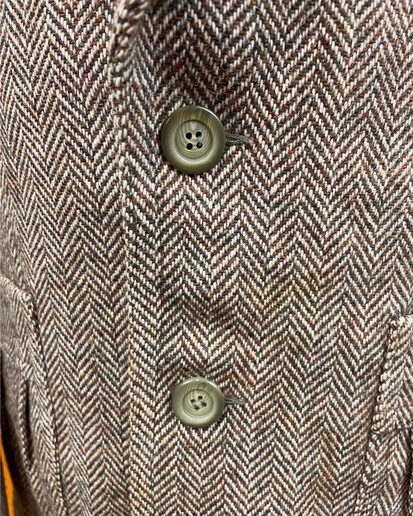 Vintage 1960’s 1970’s Herringbone Tweed Style Blazer by Lord John