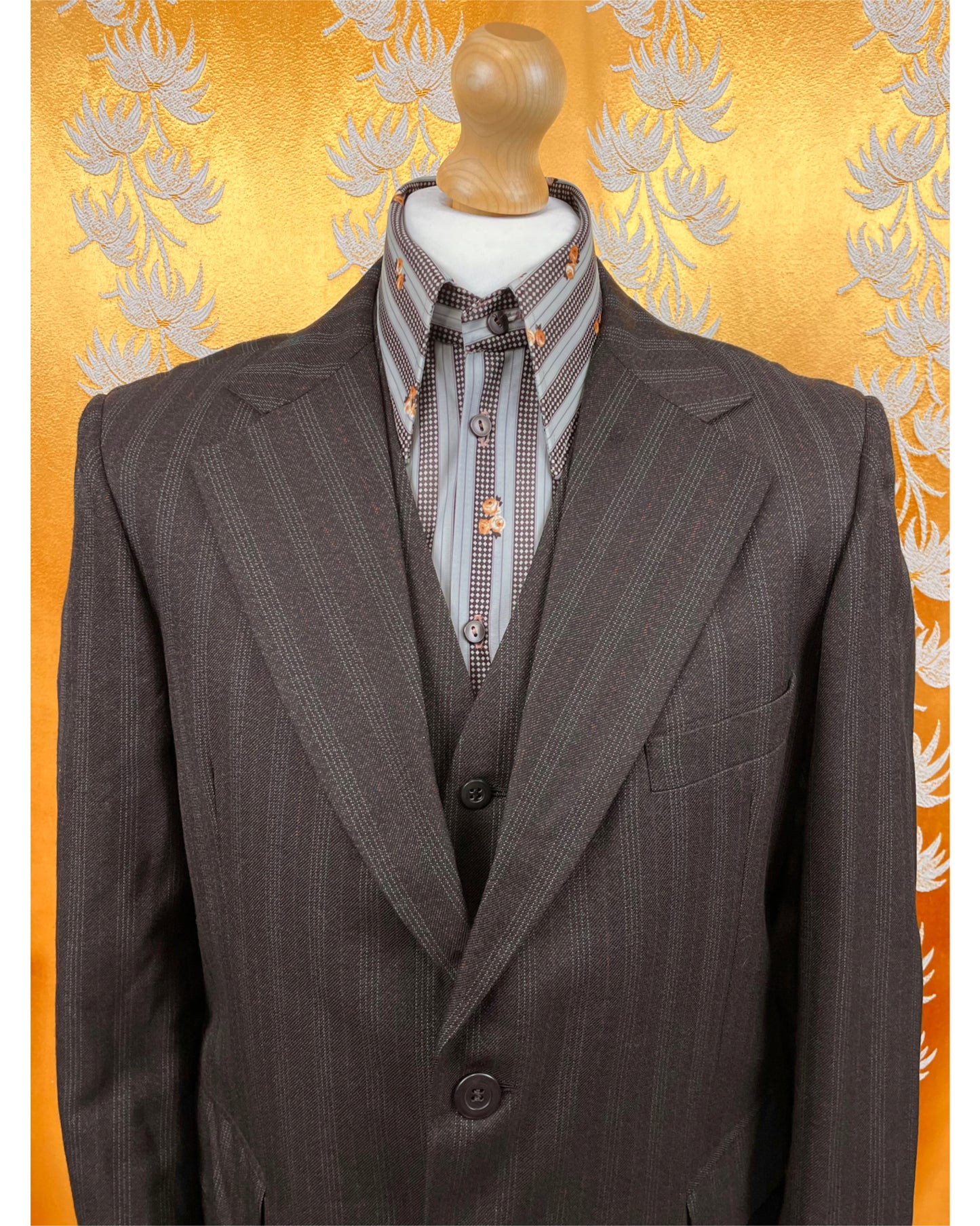 Vintage 1970’s Brown Two Piece Suit by Alexandre