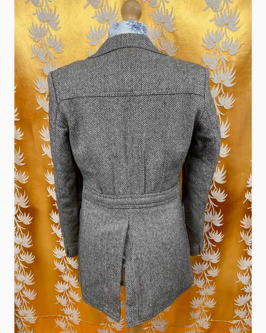 Vintage 1960’s 1970’s Herringbone Tweed Style Blazer by Lord John