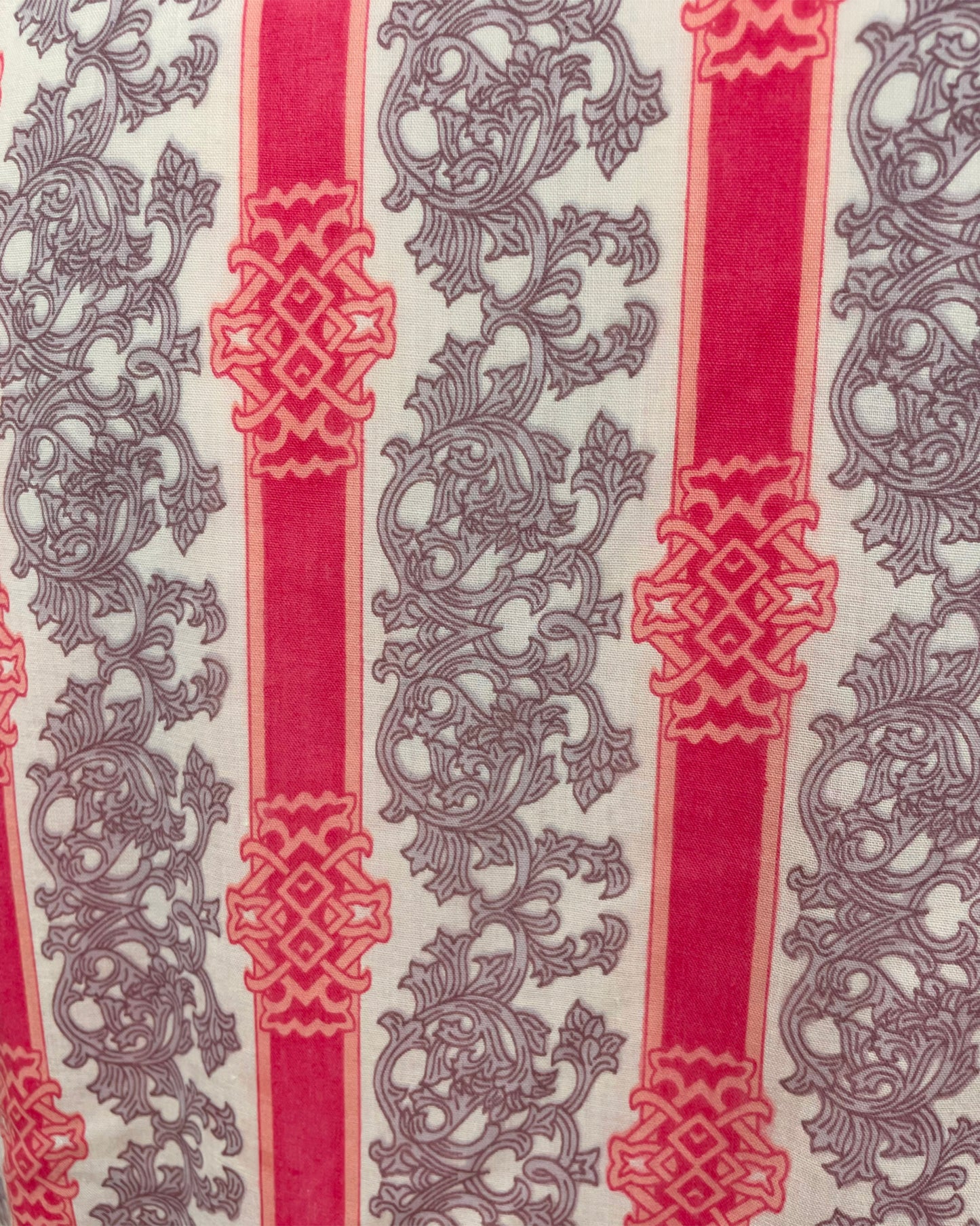 Vintage 1960’s 1970’s Pink Pattern Psychedelic Mod Shirt with Necktie by Winfield