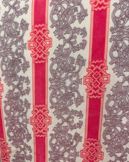 Vintage 1960’s 1970’s Pink Pattern Psychedelic Mod Shirt with Necktie by Winfield