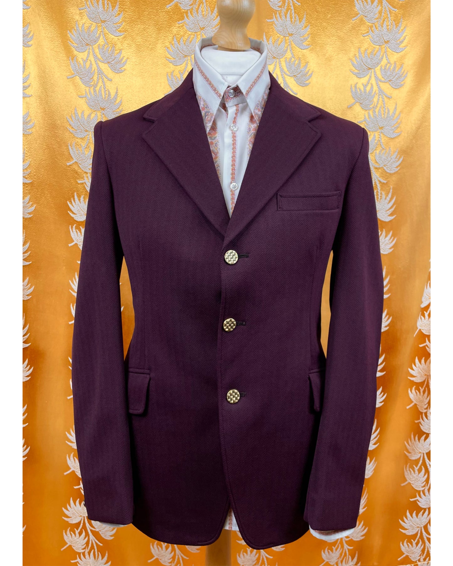 Vintage 1970’s Purple Crimplene Jacket by Kenwear