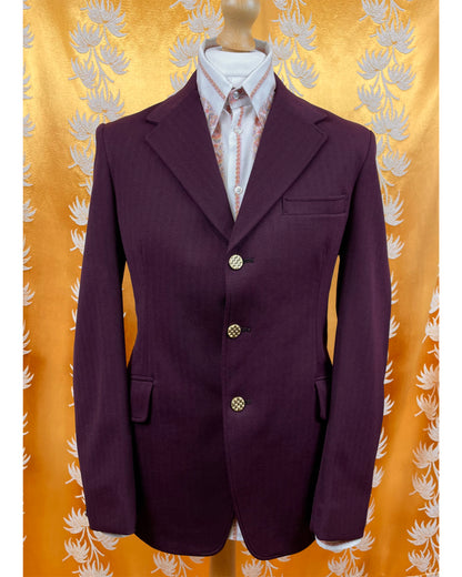 Vintage 1970’s Purple Crimplene Jacket by Kenwear