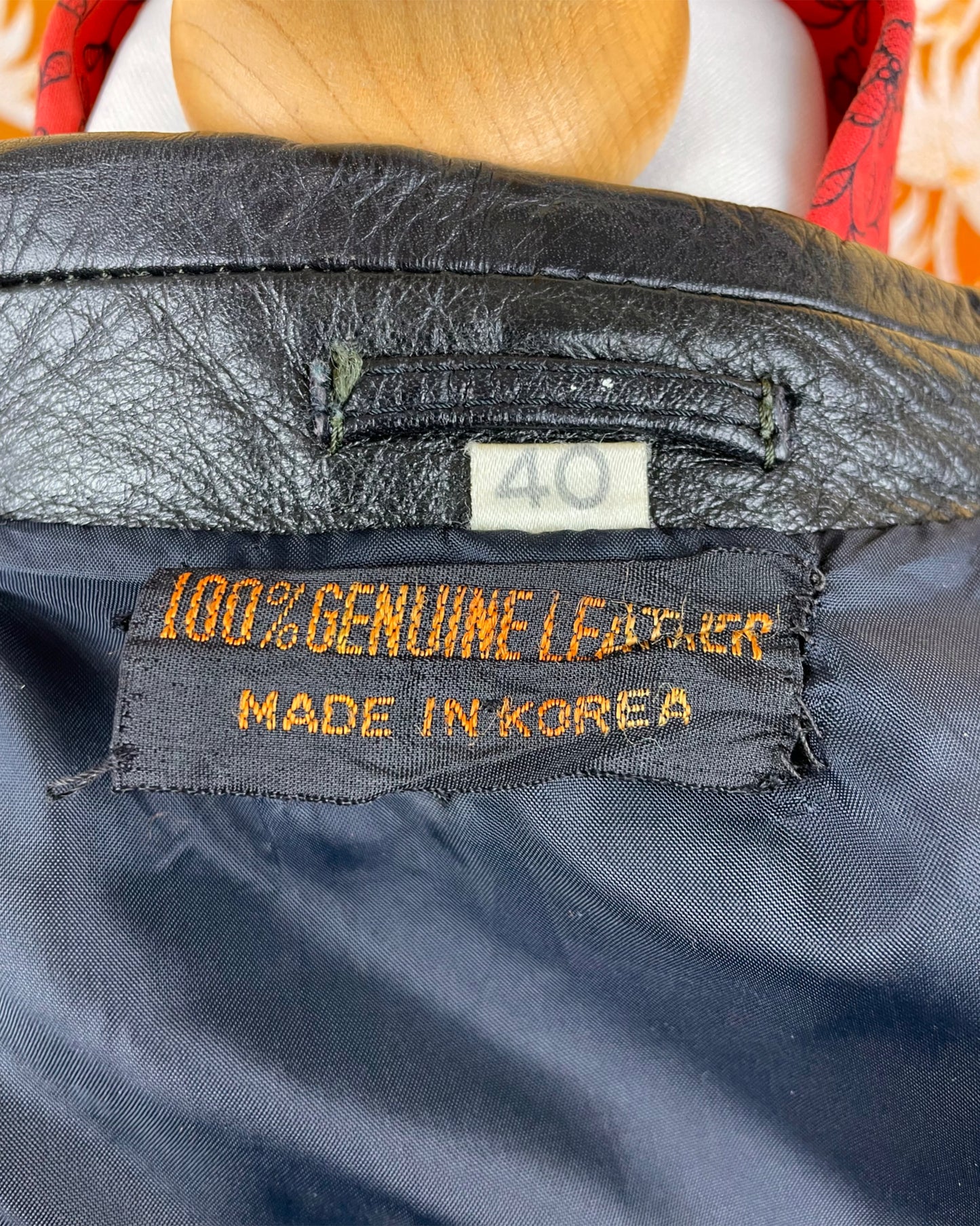 Vintage 1960’s 1970’s Black Leather Jacket