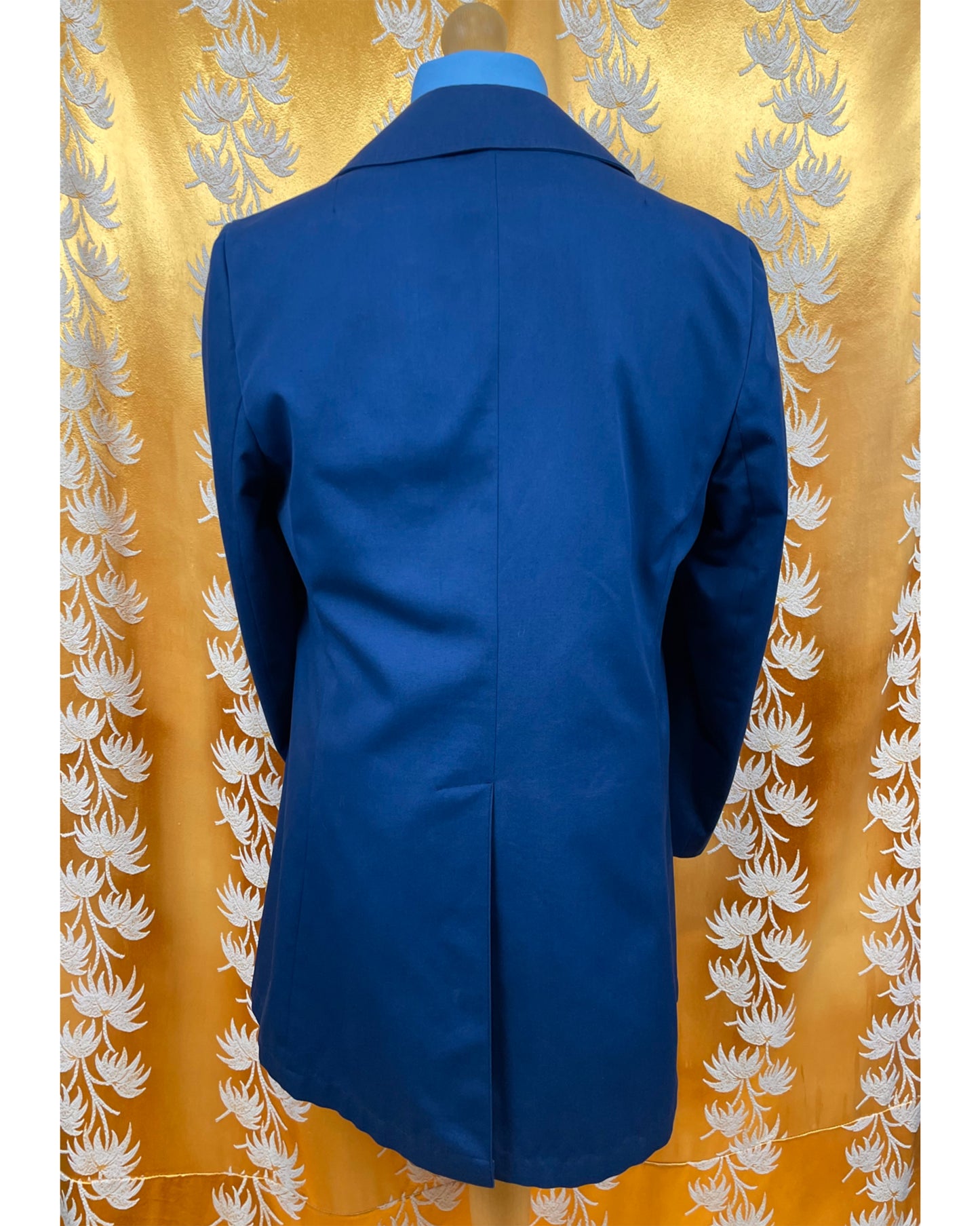 1960s 1970’s Blue Mac Trench Coat by Burton