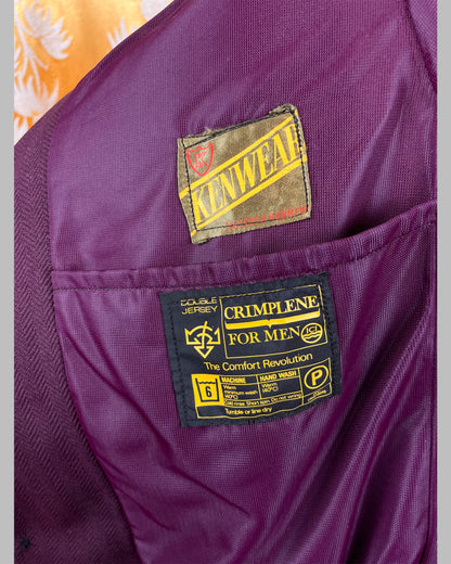 Vintage 1970’s Purple Crimplene Jacket by Kenwear